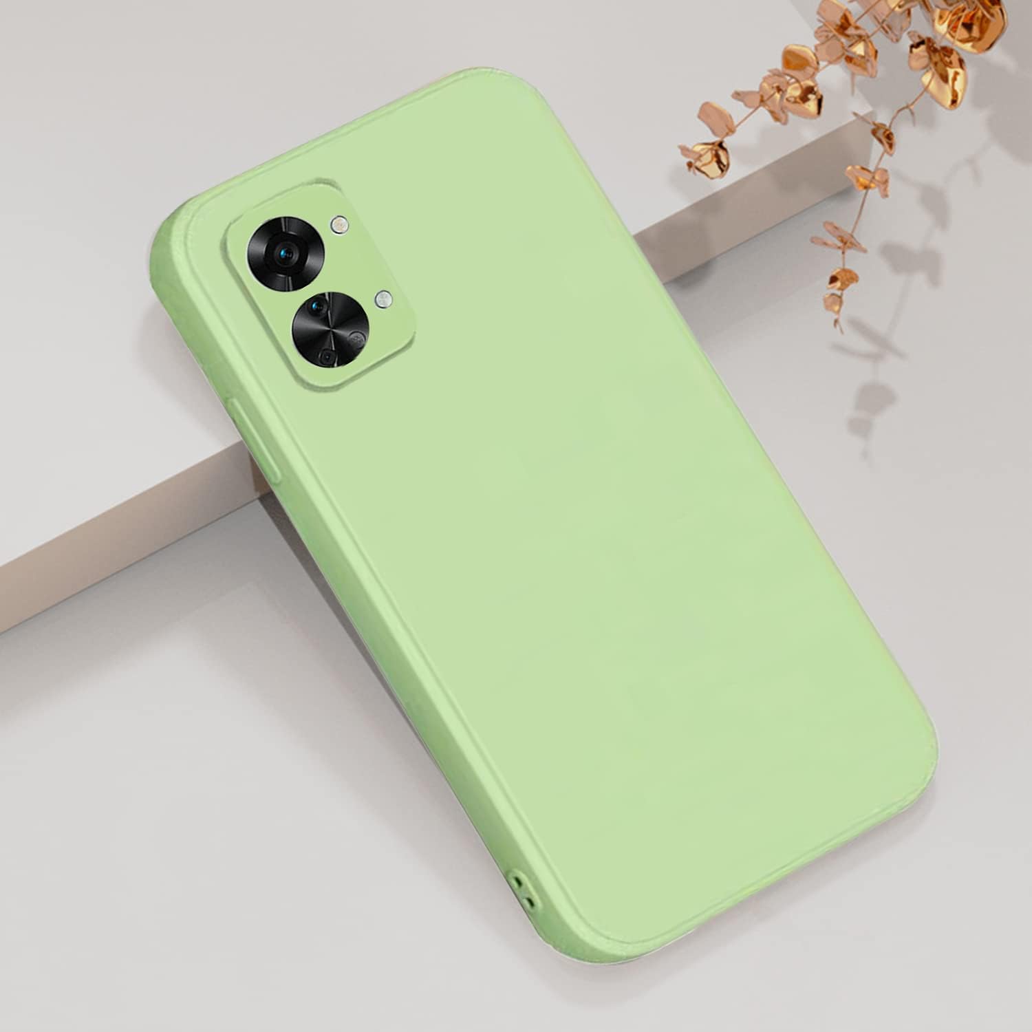 Yarxiawin Compatible for Oneplus Nord 2T Case Silicone Purple, Soft and Silky Oneplus Nord 2T Phone Case Shockproof Cover Anti-Fingerprint (Green)  Yarxiawin   