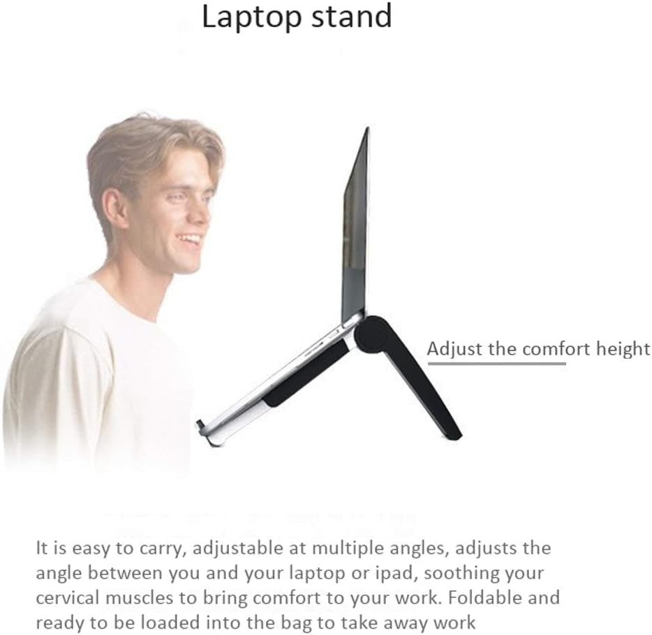 HIOD Laptop Stand Foldable Portable Notebook Computer Desk with Magnet Adsorption Opening and Closing 11-15.6 Inch Computer  ZXA   