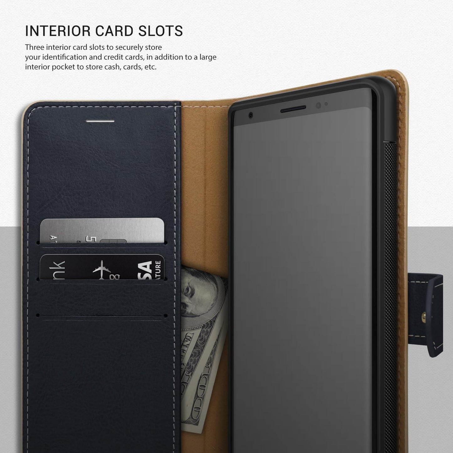 Obliq Premium Leather Wallet Case Cardholder and Kickstand for LG V20 - Mud Gray  ObliqPress-58766   