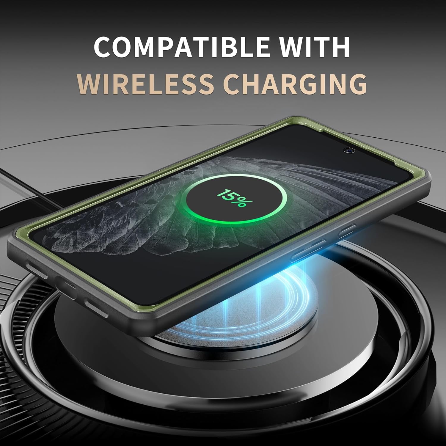 TONGATE for Pixel 8 Pro Case(2023), [Bulit-In Slide Camera Cover & Screen Protector] Military Grade Shockproof Rugged 5G Phone Case with Kickstand & Belt Clip for Google Pixel 8 Pro 6.7", Green  TONGATE   