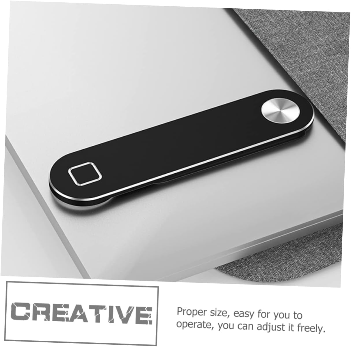 STOBOK 1 Set Flat Expansion Bracket Laptop Mobile Holder Magnetic Tablet Mount Metal Holder Tablet Holders Laptop Phone Mount Magnetic Cell Phone Stand Black Mounting Clip Computer  STOBOK   