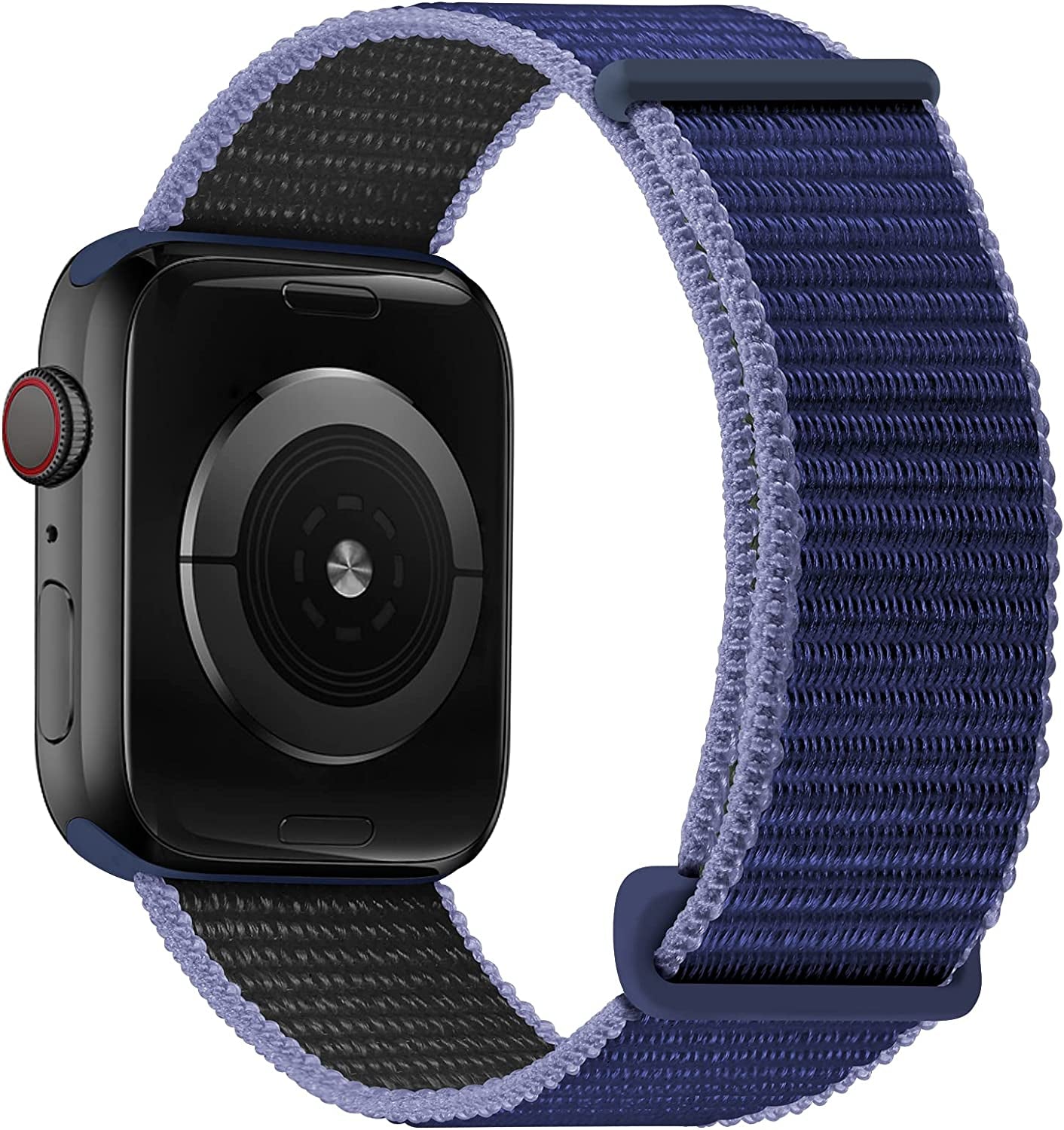 Oxwallen Sport Loop Nylon Band Compatible with Apple Watch 7/8 Ultra 49Mm 45Mm 42Mm 44Mm, Comfortable Braided Strap Women Men Competible for Iwatch SE & Series 7/8 6 5 4 3, Black  OXWALLEN Midnight Blue/Black 49/45/42/44MM 