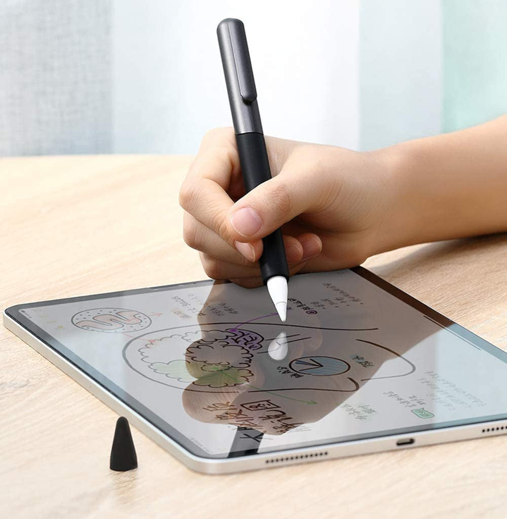 SUPCASE Silicone Protective Case for Apple Pencil (2Nd Generation), Anti-Slip Grip with Nib Cover (3 Pieces) Accessories (Black)  SUPCASE   