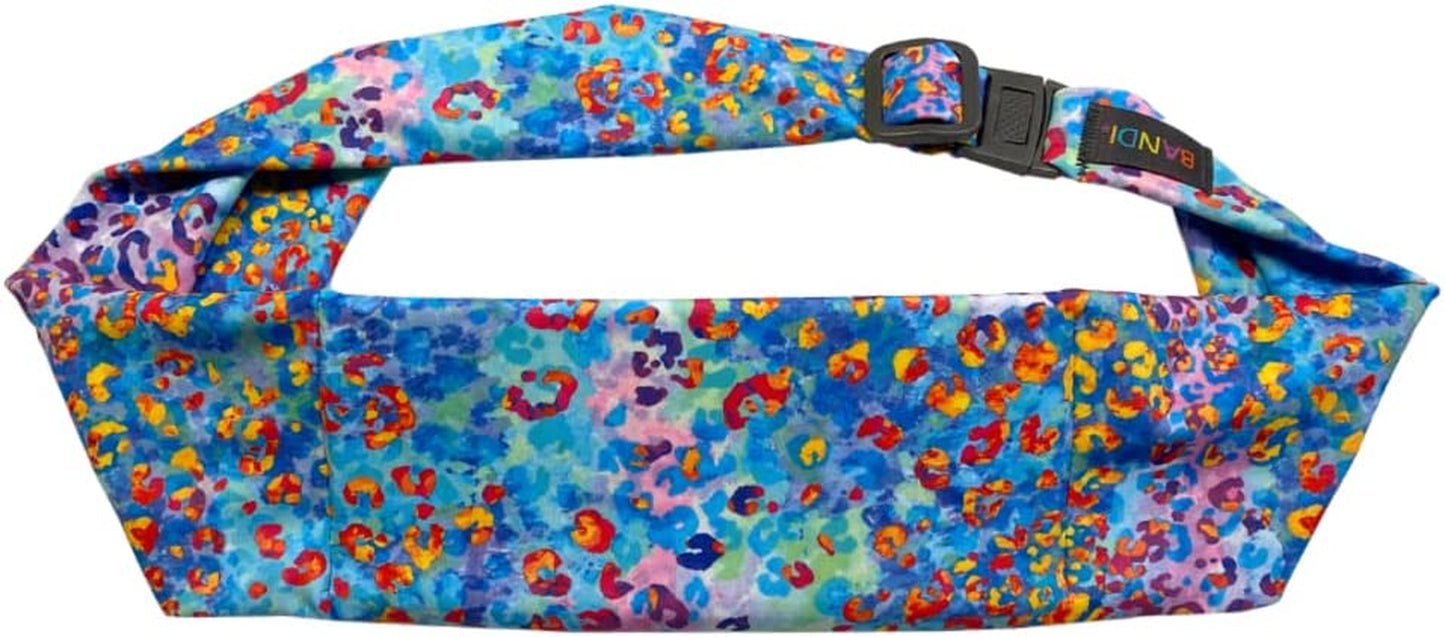 BANDI Large Travel and Running Belt, Securely Carry Keys, Phone, Medicine, Money or Food While You Exercise or Travel within Its Sleek 3 Pocket Design, Size 7.5 Inch by 3.5 Inch Black Solid One Size  BANDI WEAR LLC Safari Fun  