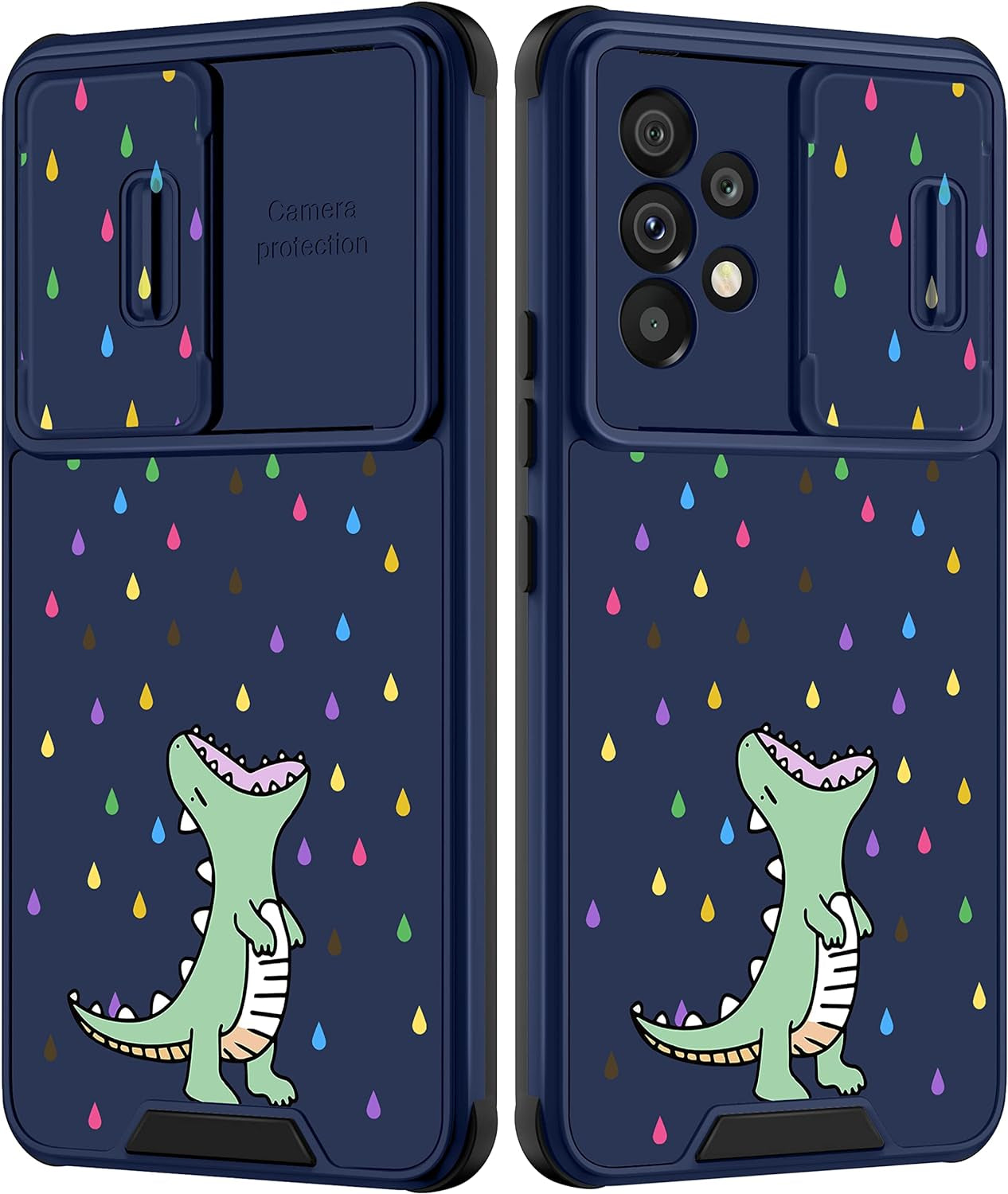 Goocrux for Samsung Galaxy A53 5G Case Skeleton for Women Girls Cute Skull Girly Phone Cover Gothic Design Aesthetic with Slide Camera Cover Funny Cool Cases for Galaxy A53 6.5''  Goocrux D  