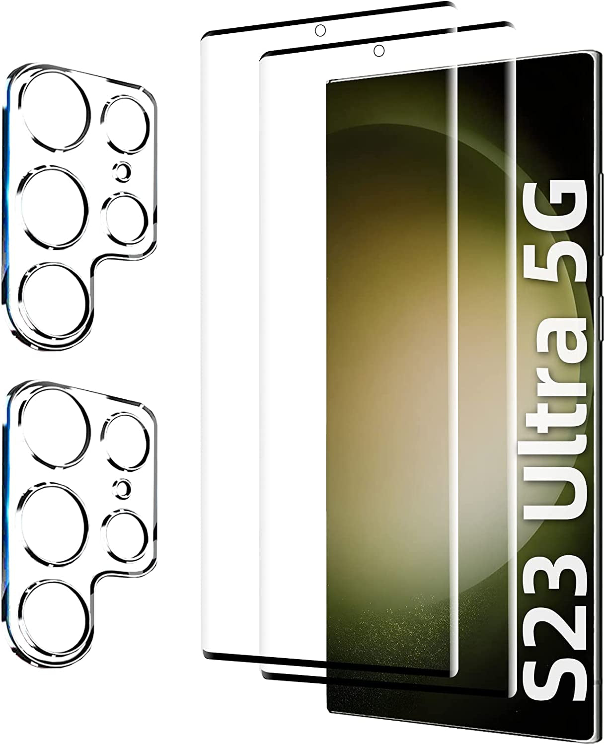 Corefyco Direct [2+2 Pack for Google Pixel 7 Pro Screen Protector 6.7 Inch and Camera Lens Protector, 9H Tempered Glass, HD Clear, Scratch Resistance, 3D Curved  Corefyco Direct S23 ULTRA  