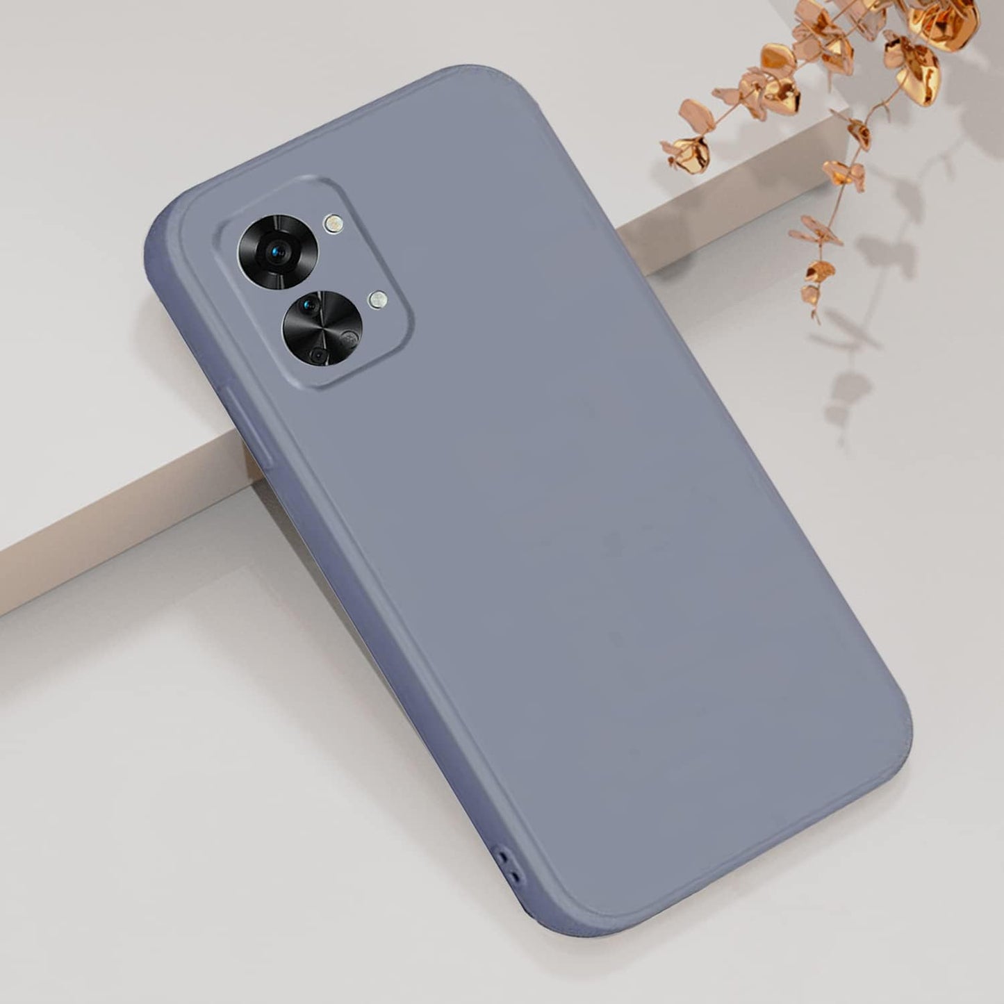 Yarxiawin Compatible for Oneplus Nord 2T Case Silicone Purple, Soft and Silky Oneplus Nord 2T Phone Case Shockproof Cover Anti-Fingerprint (Gray)  Yarxiawin   