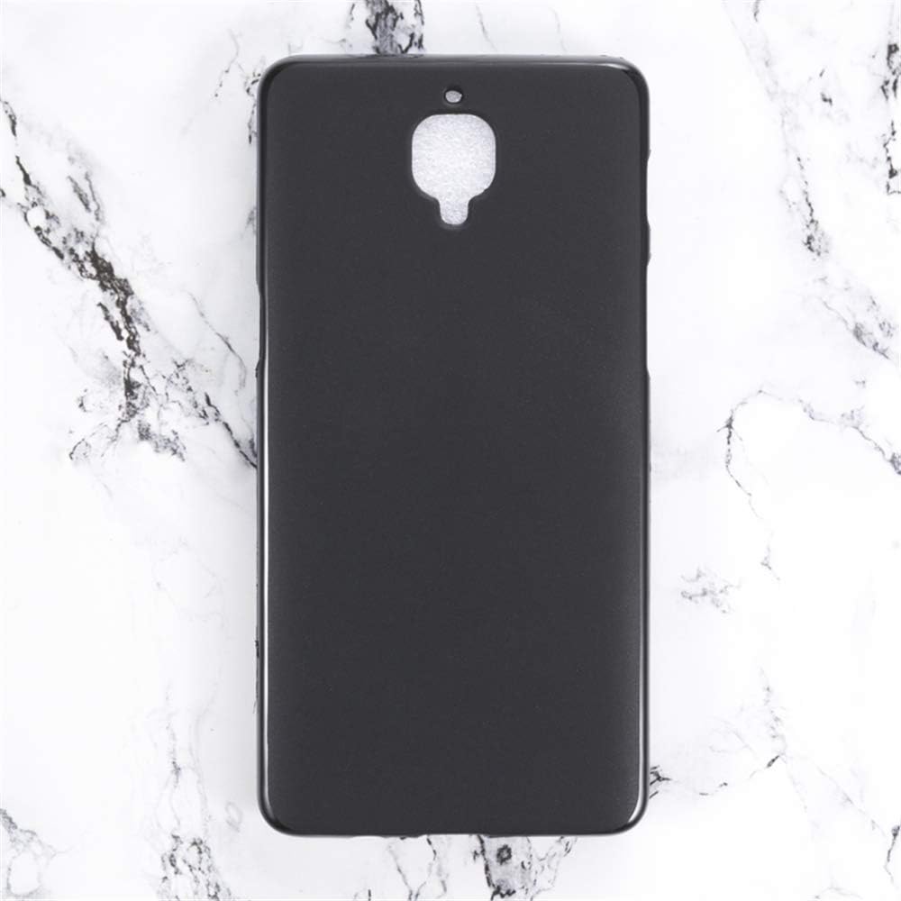 Shantime Oneplus 3 Case, Scratch Resistant Soft TPU Back Cover Shockproof Silicone Gel Rubber Bumper Anti-Fingerprints Full-Body Protective Case Cover for Oneplus 3T (White)  Shantime Black  