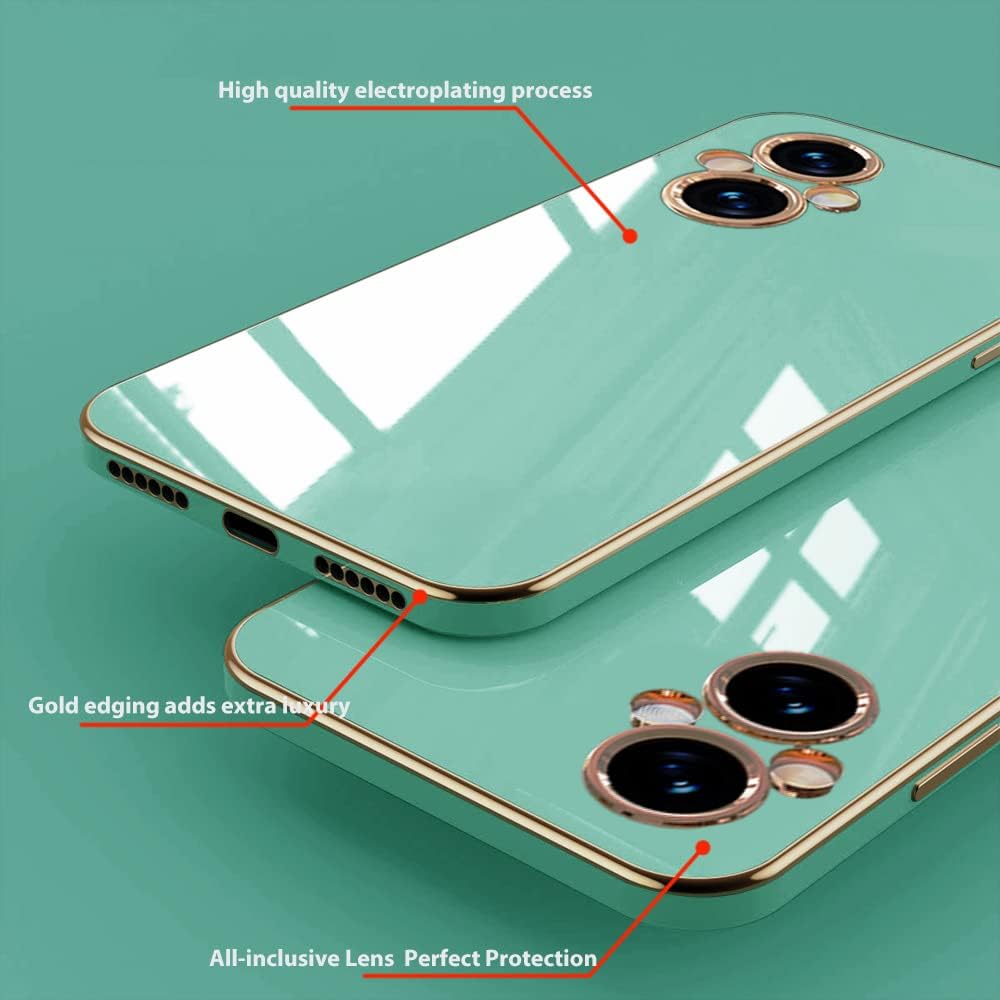 Wousunly Oneplus Nord N20 5G Silicone Case - Shockproof, Thin, Soft, Plating Cover (Green)  Wousunly   