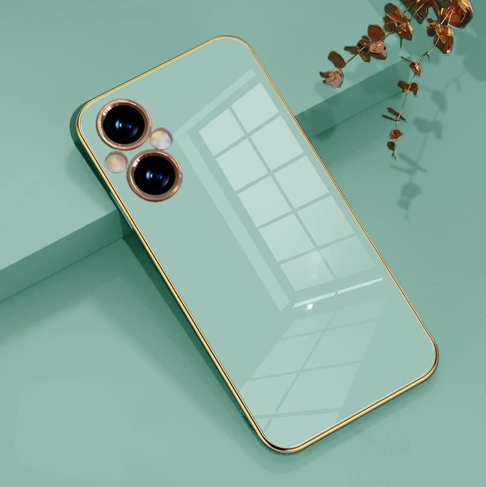 Wousunly Oneplus Nord N20 5G Silicone Case - Shockproof, Thin, Soft, Plating Cover (Green)  Wousunly   