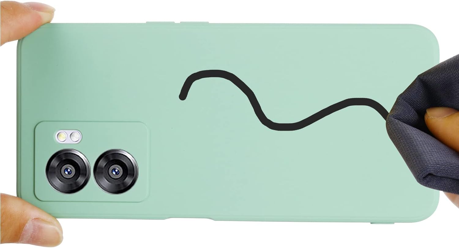 DAMONDY for Oneplus Nord N300 5G Case, Oneplus Nord N300 Slim Case, Liquid Silicone Gel Rubber Shockproof Slim Phone Case Bumper Cover Full Body Protection Designed for Women Men -Green  DAMONDY   