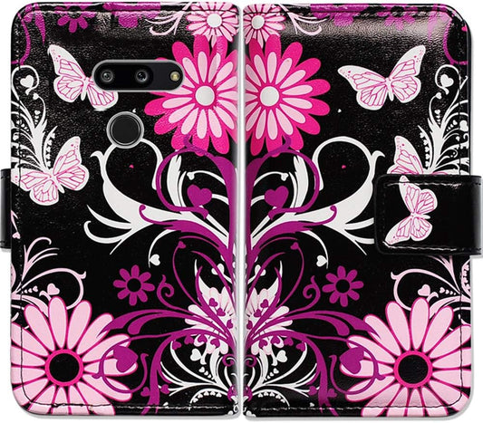 Bcov LG G8 Thinq Case,Lg G8 Case, Butterfly Leather Flip Case Wallet Cover with Card Slot Holder Kickstand for LG G8 Thinq 2019  Bcov   