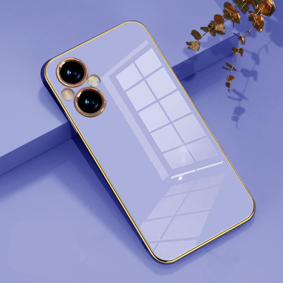 Wousunly Compatible with Oneplus Nord N20 5G Case Silicone Pink, Plating Phone Oneplus Nord N20 5G Case Shockproof Thin and Soft Cover (Smoky Purple)  Wousunly   