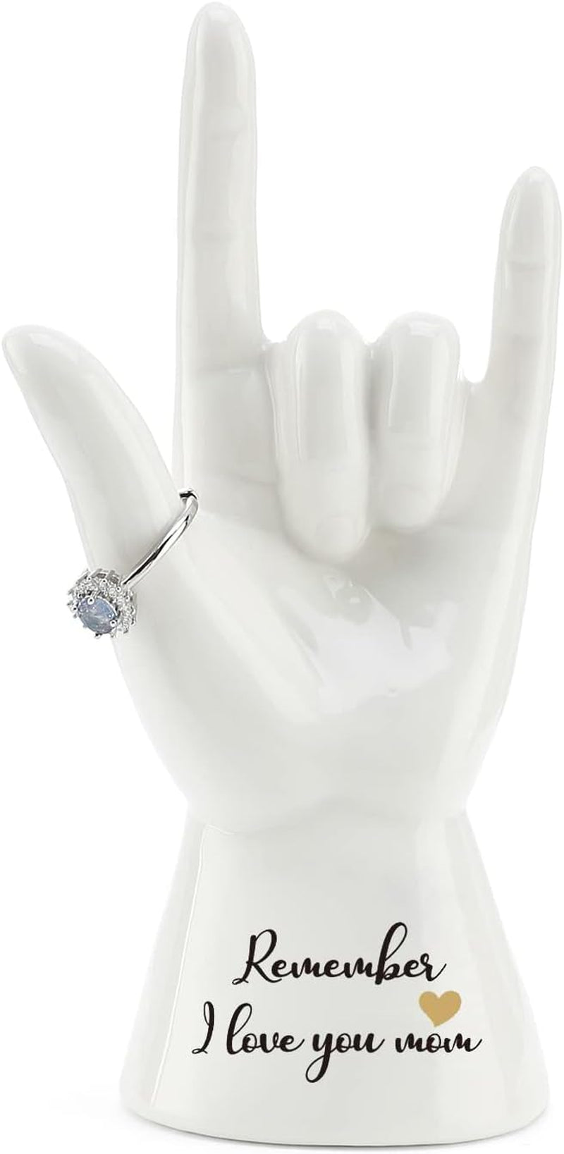 VINCOMIC Mandala Ring Holder,Decorative Jewelry Holder,Birthday Christmas Thanksgiving Day Engagement Wedding Gifts for Women,Ceramic Navy Blue  VINCOMIC Mom  