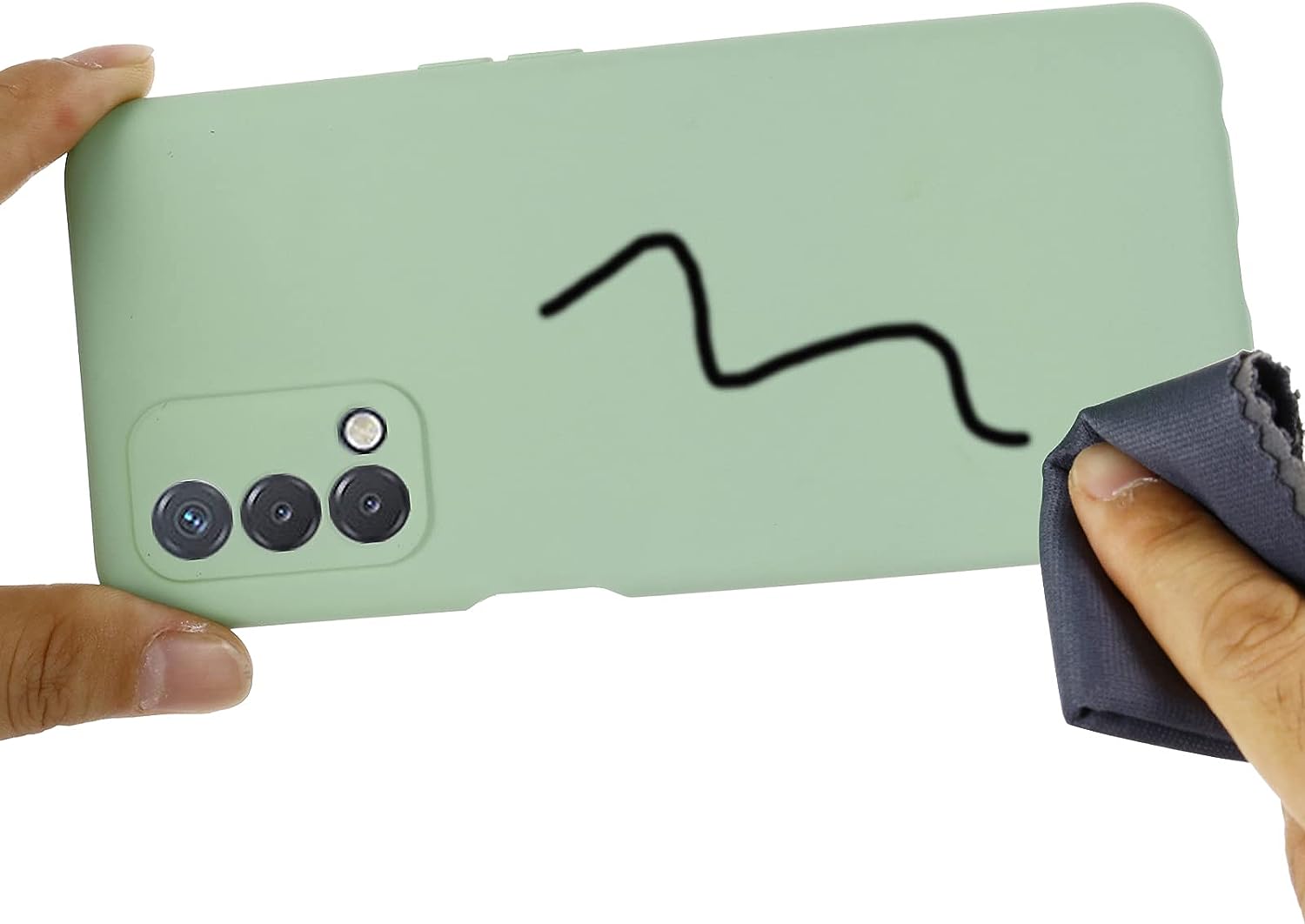 Joie & Joho Compatible with Oneplus Nord N200 5G Case, Ultra Slim Fit Soft Case Silicone Cover with Full Body Bumper Anti-Scratch Shockproof Case for Oneplus Nord N200 5G, Light Green  Joie & Joho   