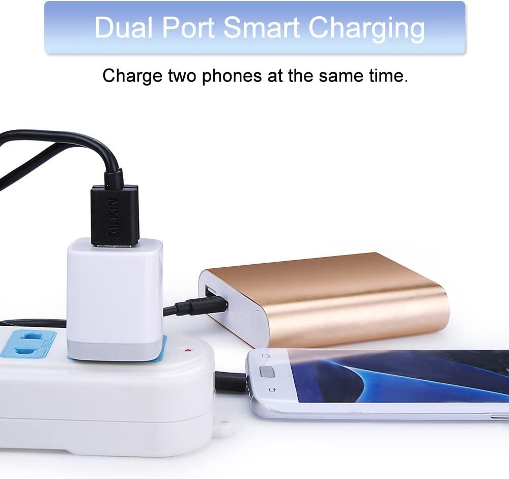 USB Wall Charger, Charging Adapter 3Pack 2.1A Dual Port USB Wall Charging Plug Block Head Box Travel Charger Cube Compatible Iphone 14 13 12 11 Pro Max XS XR X 8 7 Plus,Ipad,Ipod,Samsung,Android Phone  Shenzhen Putuo Technology Co., Ltd   