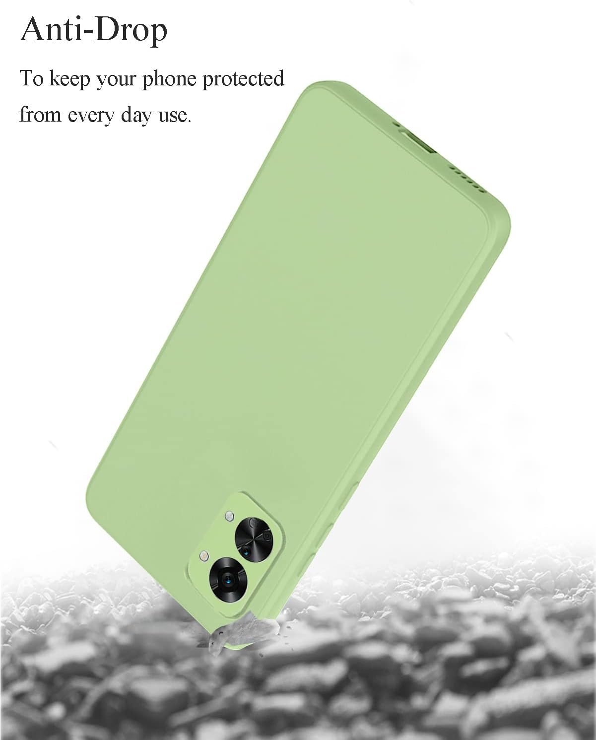 Yarxiawin Compatible for Oneplus Nord 2T Case Silicone Purple, Soft and Silky Oneplus Nord 2T Phone Case Shockproof Cover Anti-Fingerprint (Green)  Yarxiawin   
