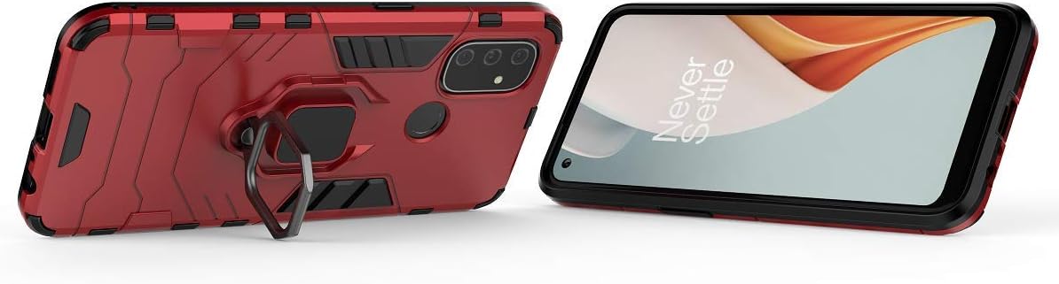 Qiongni Case for Oneplus Nord N100 Case Cover,Magnetic Car Mount Bracket Shell Case for Oneplus Nord N100 BE2013 Case Red  QiongNi   