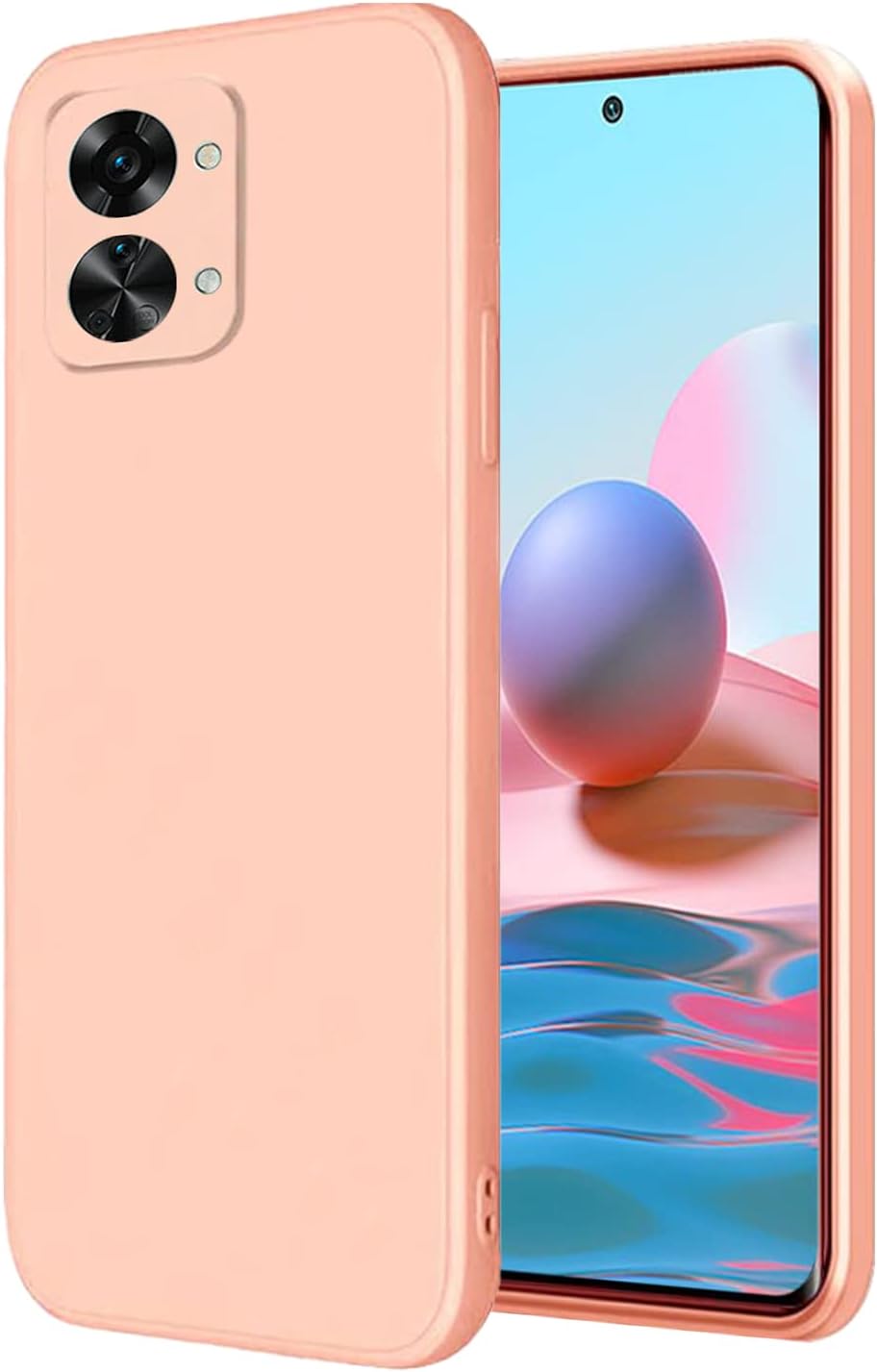 Yarxiawin Compatible for Oneplus Nord 2T Case Silicone Purple, Soft and Silky Oneplus Nord 2T Phone Case Shockproof Cover Anti-Fingerprint (Green)  Yarxiawin Pink  