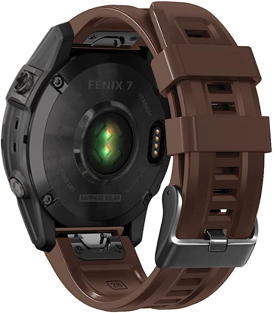 EGSDSE Band for Garmin Fenix 7X 7 6 6X Pro 5 5X Plus/Coros VERTIX Smart Watch 26 22Mm Silicone Straps Breathable Watchband for VERTIX2  EGSDSE Medium 26mm 