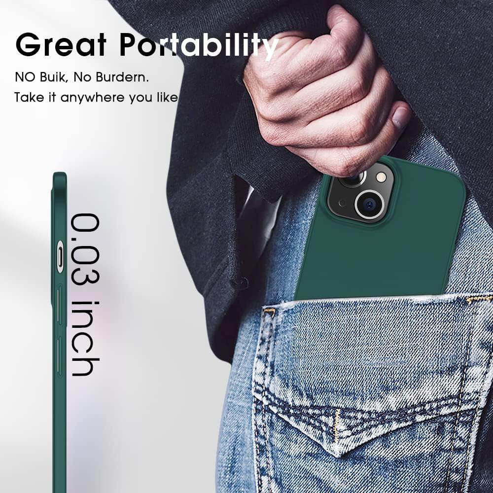 X-Level Compatible Iphone 13 Mini Case Slim Fit Ultra-Thin [Guardian Series] Soft TPU Matte Finish Coating Phone Cases Lightweight Back Cover for Iphone 13 Mini with Comfortable Grip (2021)-Green  Pipilu   