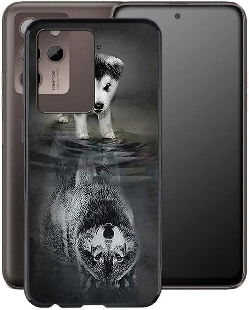 WIMSPEED Case for HTC U23 Pro (6.7"), Black Soft TPU Bumper Phone Case, Slim Shockproof Silicone Military Grade Drop Protective Shell for HTC U23 Pro - Camellia  WIMSPEED Wma27  