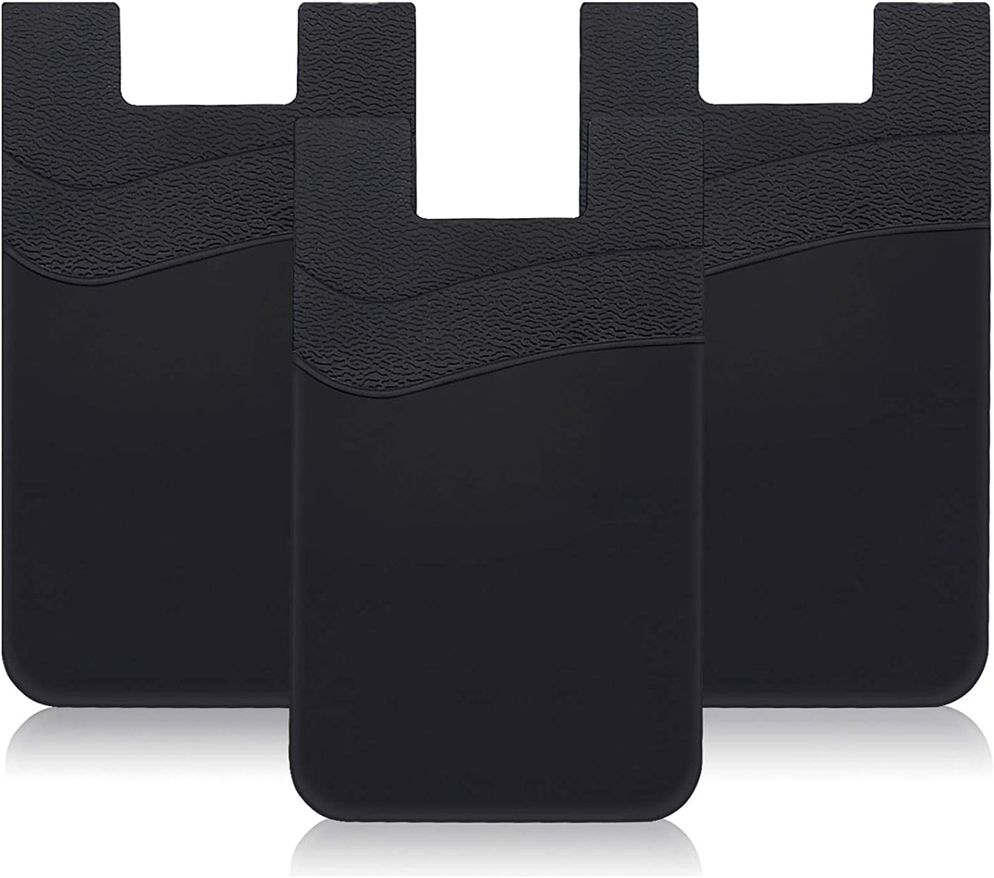 SHANSHUI Magnetic Wallet Compatible for Magsafe, Magnet Double Slots Phone Card Holder for Back of Phone Wallet Stick on Compatible for Iphone 14, Iphone 13, Iphone 12 Series & Magsafe Case  SHANSHUI Deeply Black  