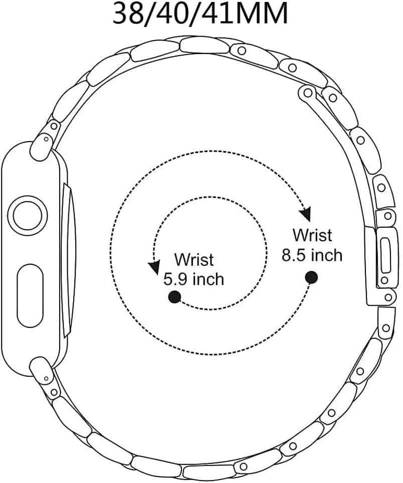 CINORS Metal Band Compatible with Apple Iwatch 38Mm 40Mm 42Mm 44Mm Women Replacement Stainless Steel Bands for Series 5 4 3 2 1  CINORS   