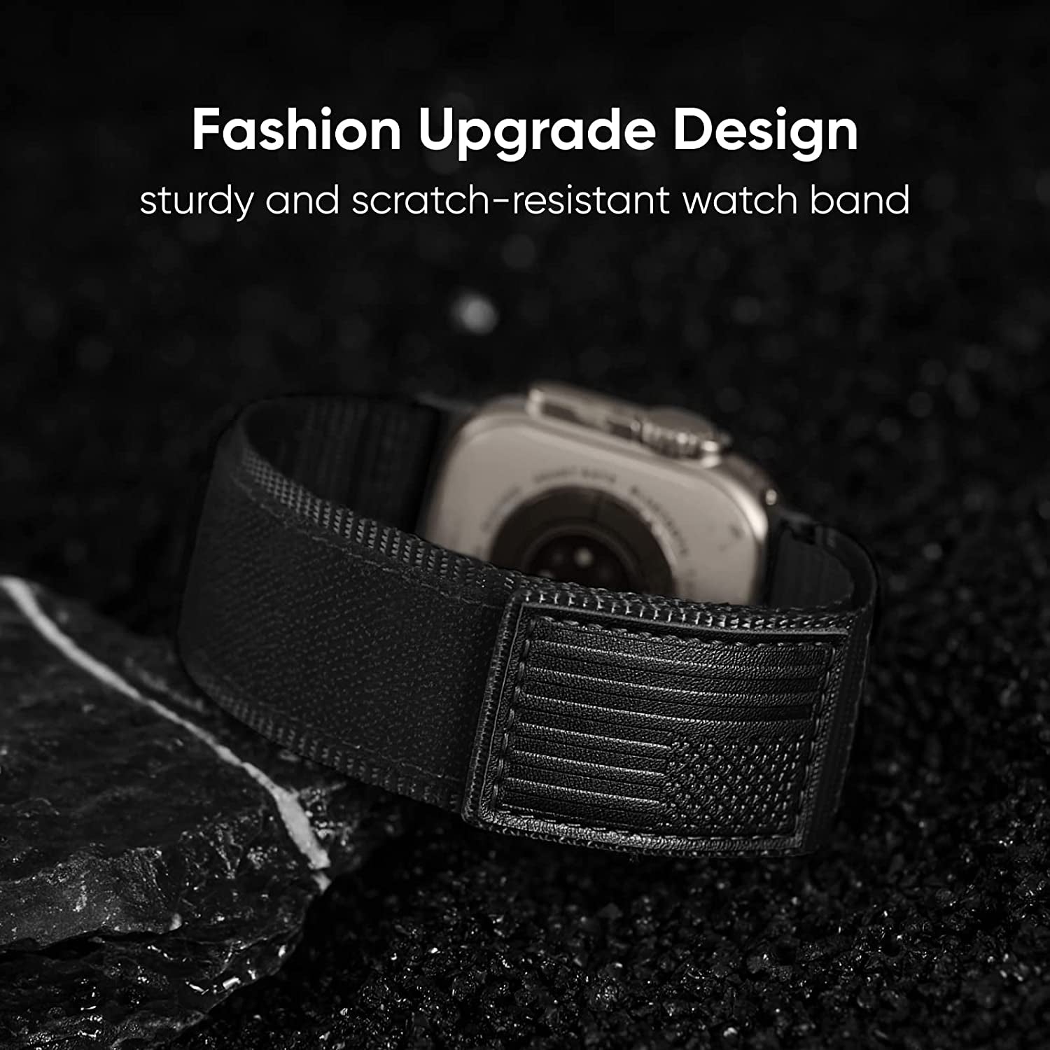 Suitisbest Bands Compatible for Apple Watch Ultra Band 49Mm 45Mm 44Mm 42Mm for Men, Wide Nylon Sports Strap Wristbands for Iwatch Ultra Series 8 7 6 5 4 3 2 1 SE, 2-Pack  Suitisbest   