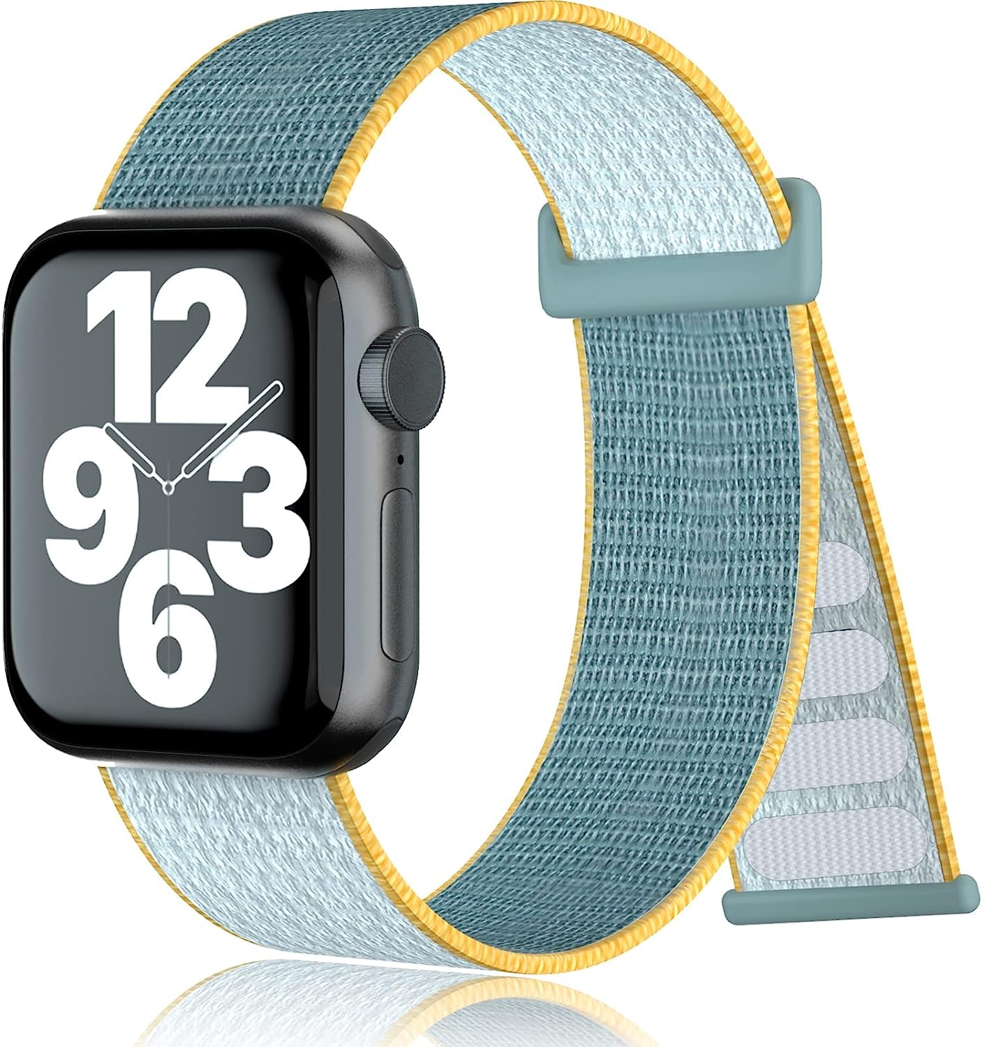 Nylon Sport Loop Bands Compatible with Apple Watch Band for Women Men, Stretchy Elastic Braided Replacement Straps for Iwatch Series 6 7 5 4 3 2 1 SE  N-Hocezyg Sunny 38mm/40mm/41mm 