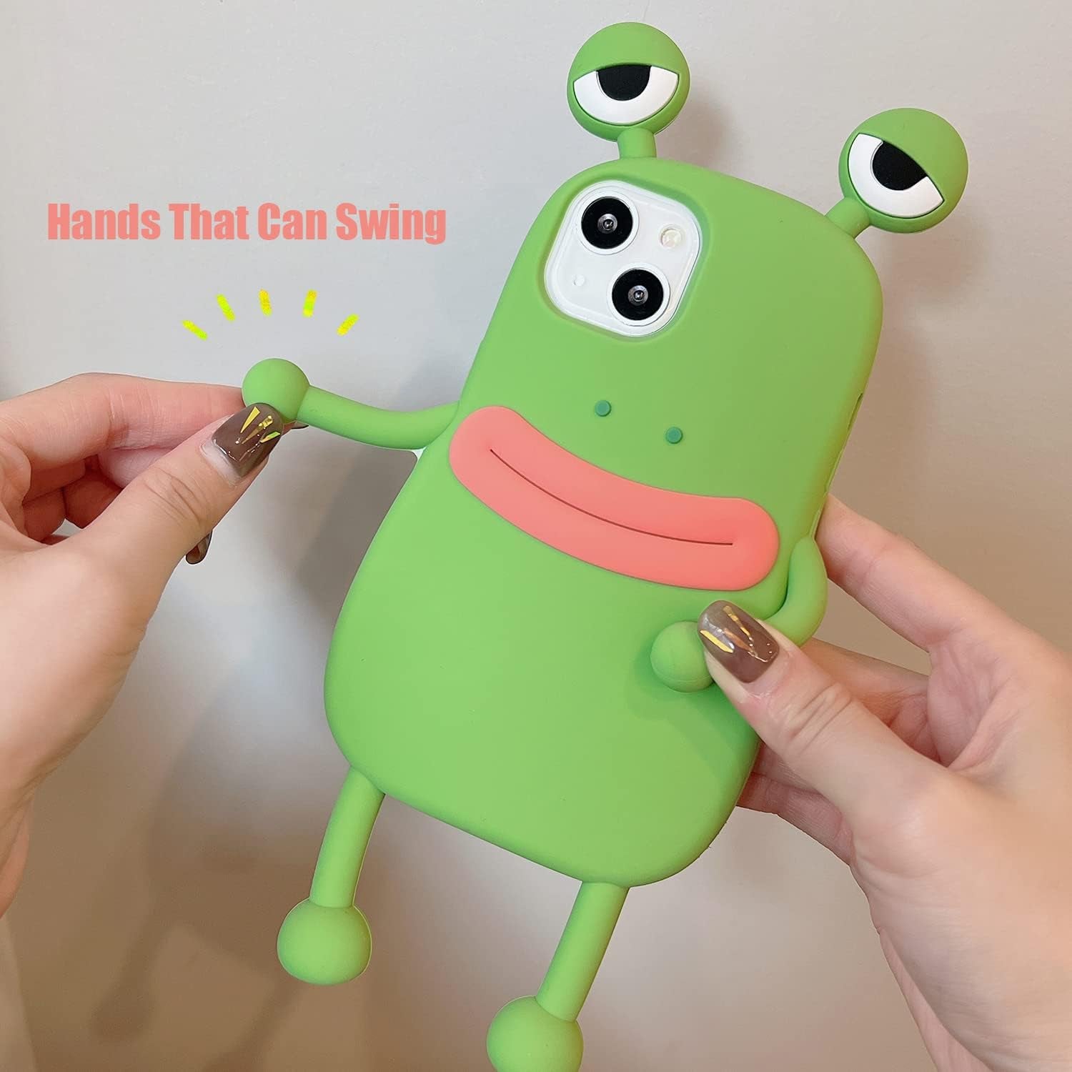 Yatchen for Iphone 12/12 Pro Kawaii Phone Case 3D Cartoon Cute Frog Phone Case Soft Silicone Unique Fun Cover Case for Women Girls Slim Fit Anti-Drop Protective Case for Iphone 12/12 Pro  Yatchen   