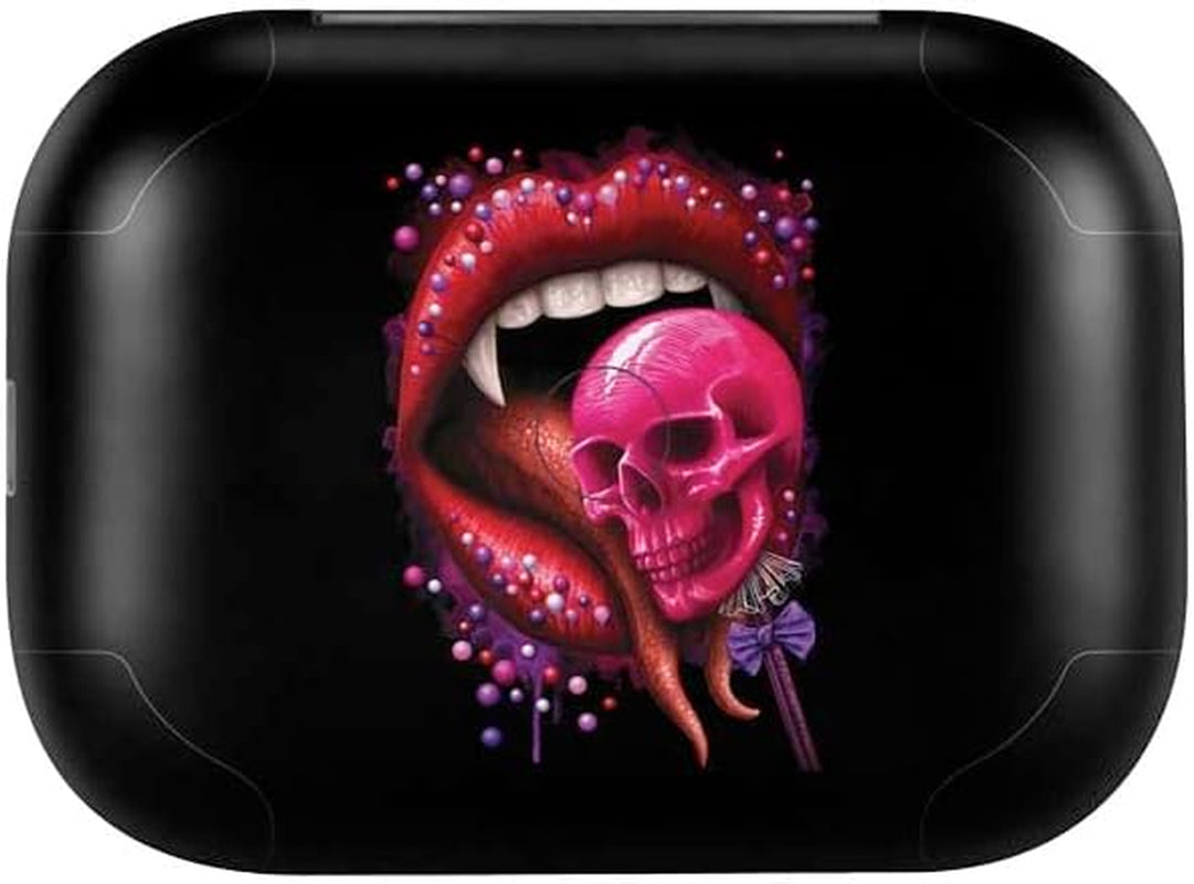 Skinit Decal Skin Compatible with Echo Buds - Officially Licensed Sarah Richter Vampire Skull Lollypop by Sarah Richter Design  Skinit   