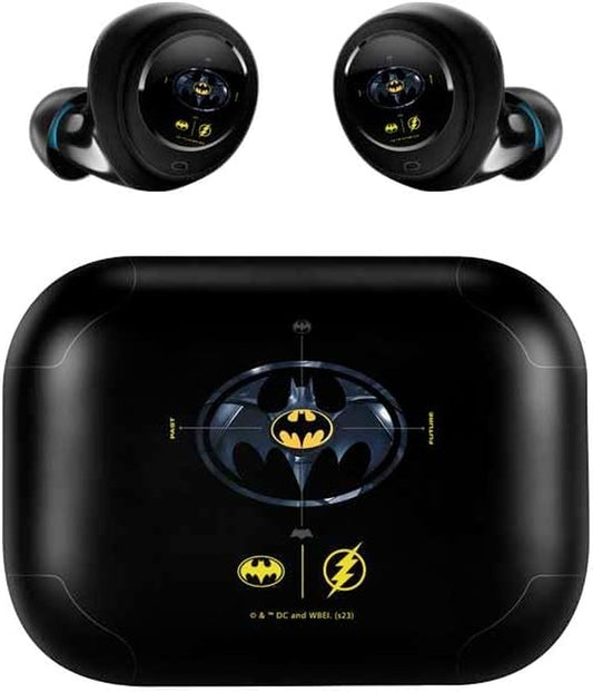 Skinit Decal Skin Compatible with Echo Buds - Officially Licensed Warner Bros the Flash Movie: Batman Multiverse Logos Design  Skinit   