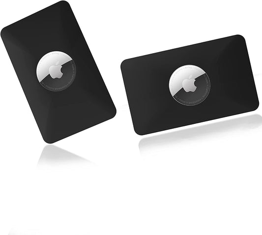 2PCS Card Case for Airtag Tag Card Flex Credit Card Size Wallet Case Holder for Airtag for Purse, Handbag, Backpack Wallet, Clutch, Wristlet (Black)  PSRAT   