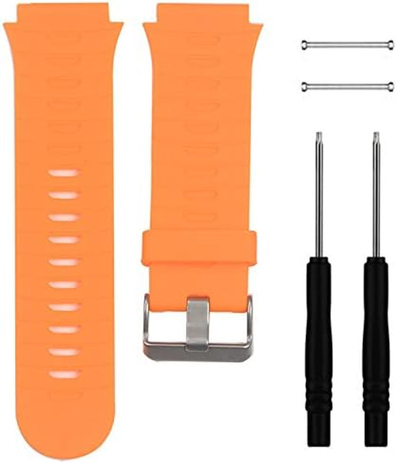 Band for Garmin Forerunner 920XT, Soft Silicone Replacement Watch Band Strap for Garmin Forerunner 920XT  QGHXO Orange  