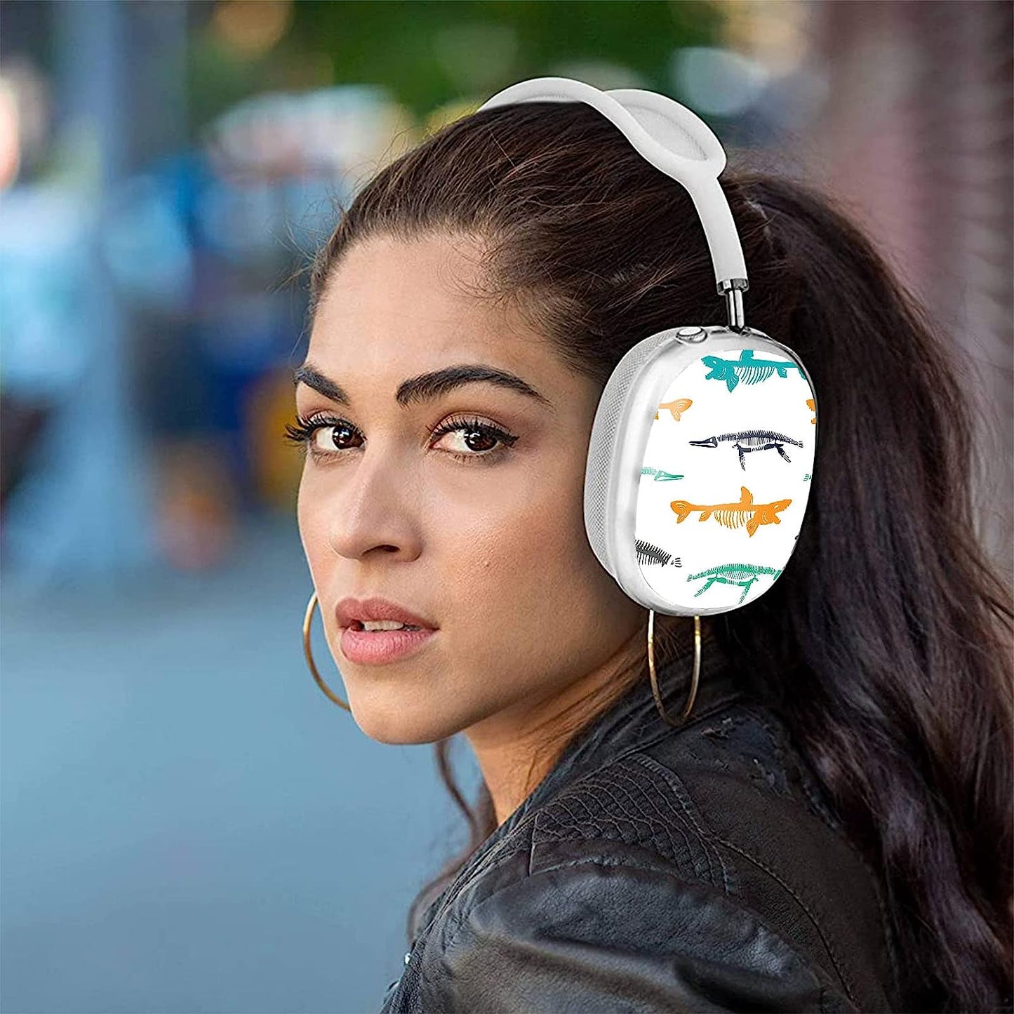 WINCHIHAN Printed Soft TPU Anti-Scratch Protective Case Cover Compatible with Airpods Max Headphones # AS0624  WINCHIHAN   