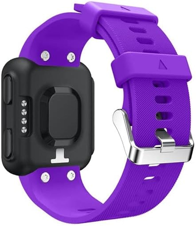 TPUOTI Silicone Watch Strap for Forerunner 35 Wrist Strap Bracelet for Garmin Forerunner 35 Smart Watch Replacement Band  TPUOTI Purple  