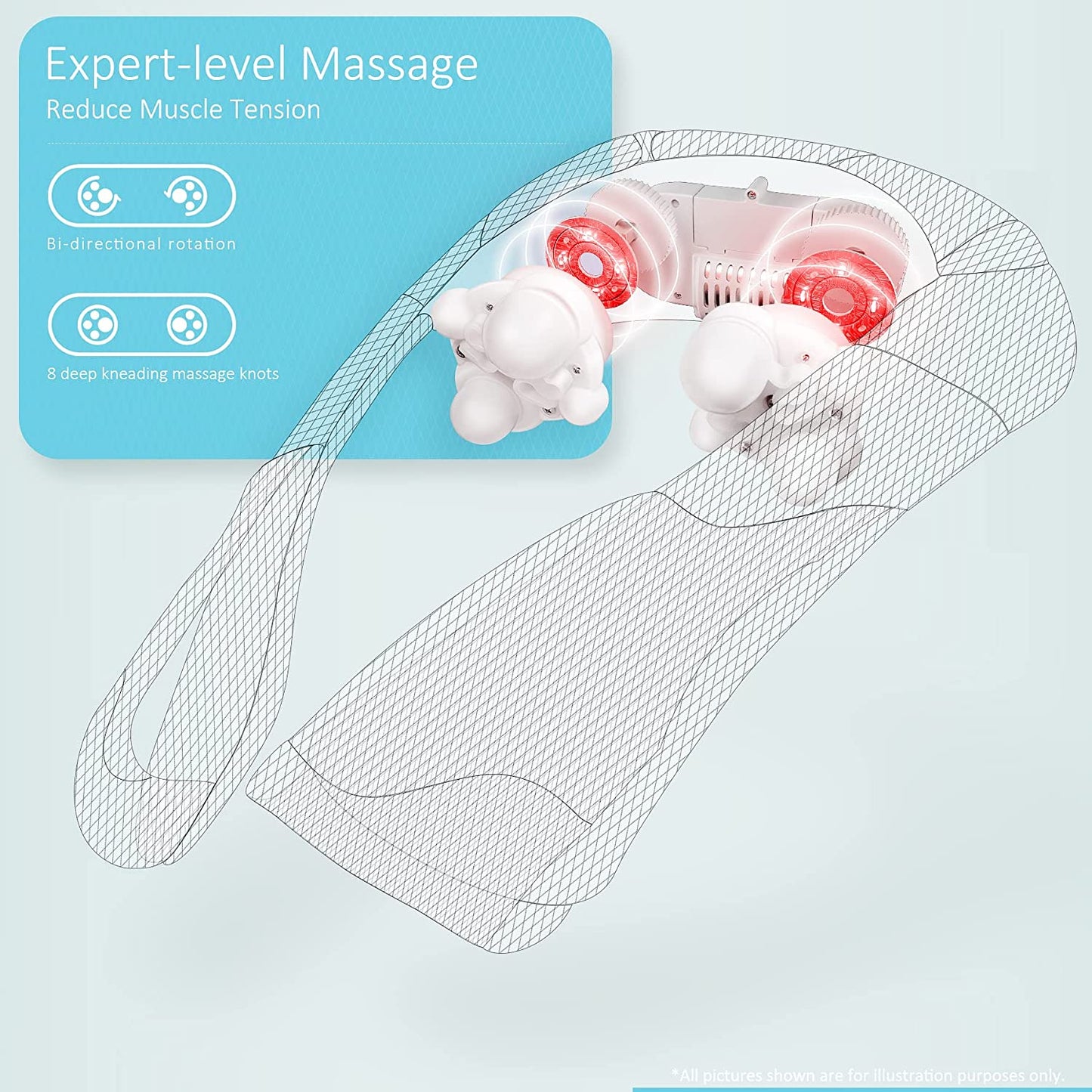 Magicmakers Neck Massager, Back Massager with Heat, Shiatsu Massager Neck, Electric Shoulder Massager, Kneading Massager Back, Massage for Neck Pain Back Pain, Birthday Gifts for Women Men  Magic Makers   