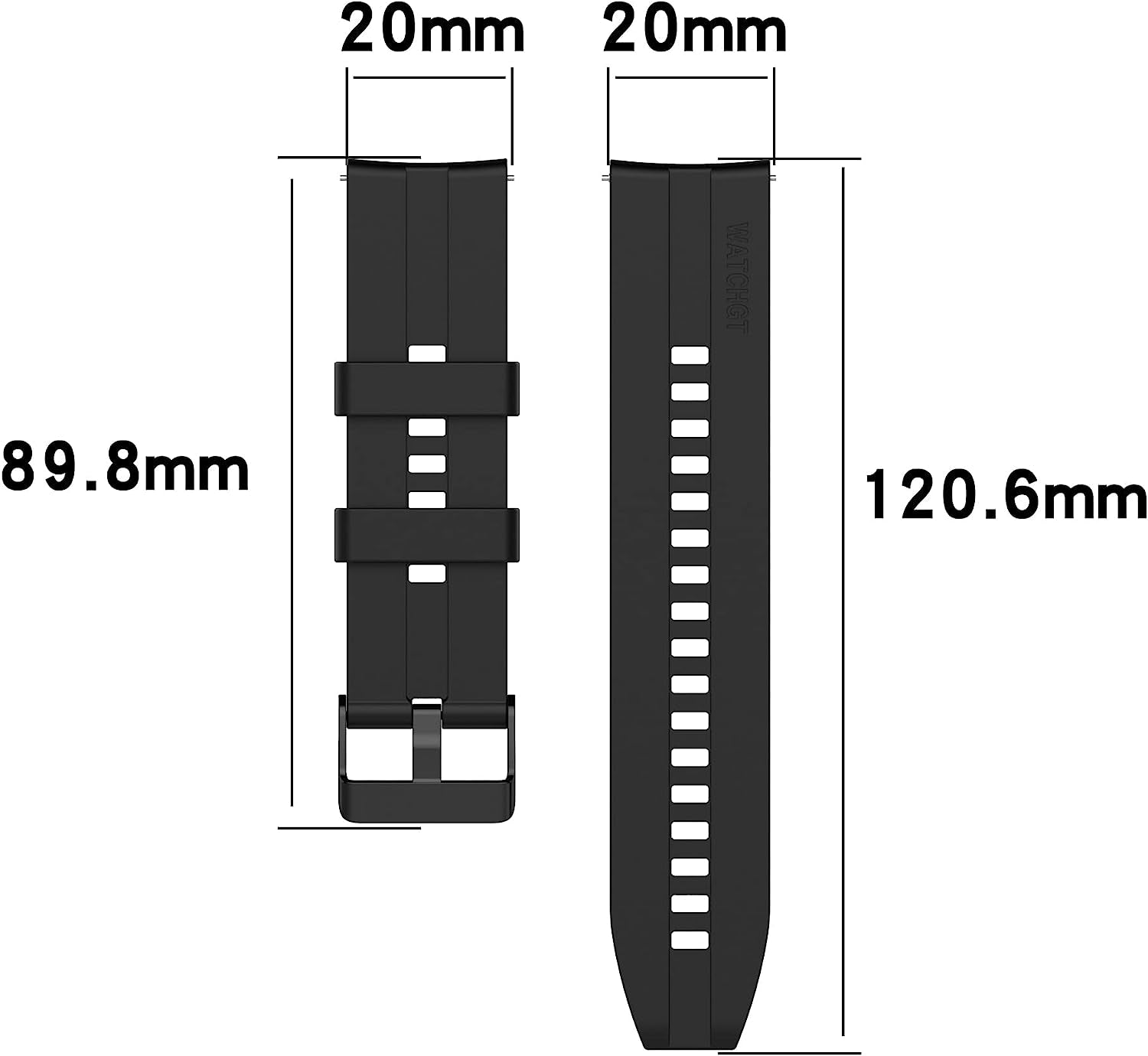 FKIMKF Classic Replacement Wristbands for Garmin Vivoactive 3/Garmin Move Sport 20MM Silicone Watch Band Strap for VENU 2 Plus/55 158  FKIMKF   