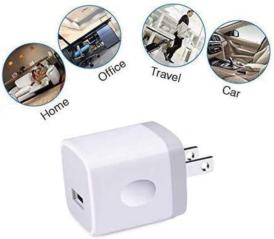 Iphone Wall Charger Adapter USB Charging, 5Pack Single Port USB Wall Plug in Phone Charger Cube Box Head Travel Power Blocks Brick Compatible Iphone SE/X/11 Pro Max, Samsung A20 S10 S9 S7 S6 HTC LG  Niniber   