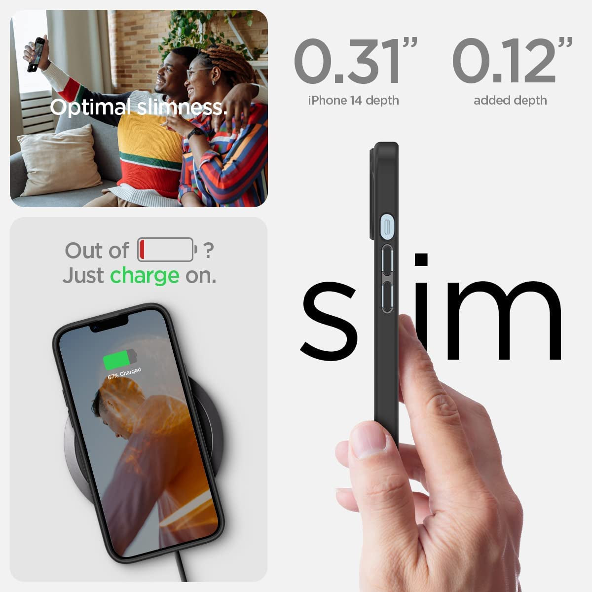 Spigen Ultra Hybrid Designed for Iphone 14 Case (2022) - Frost Black  Spigen   