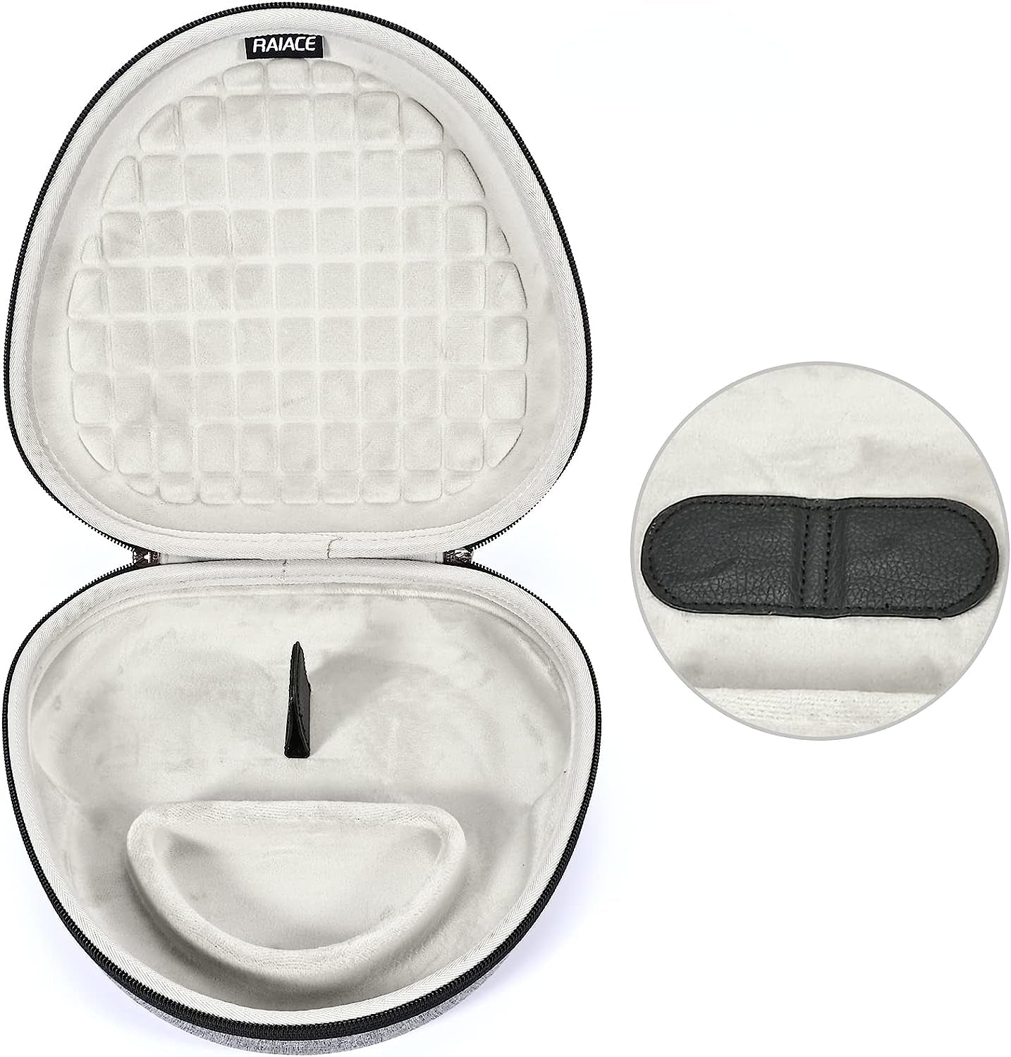 Hard Travel Carrying Case for Apple Airpods Max Headphone and It'S Accessories, Protective Storage Bag - Grey (Grey Lining)  RAIACE   