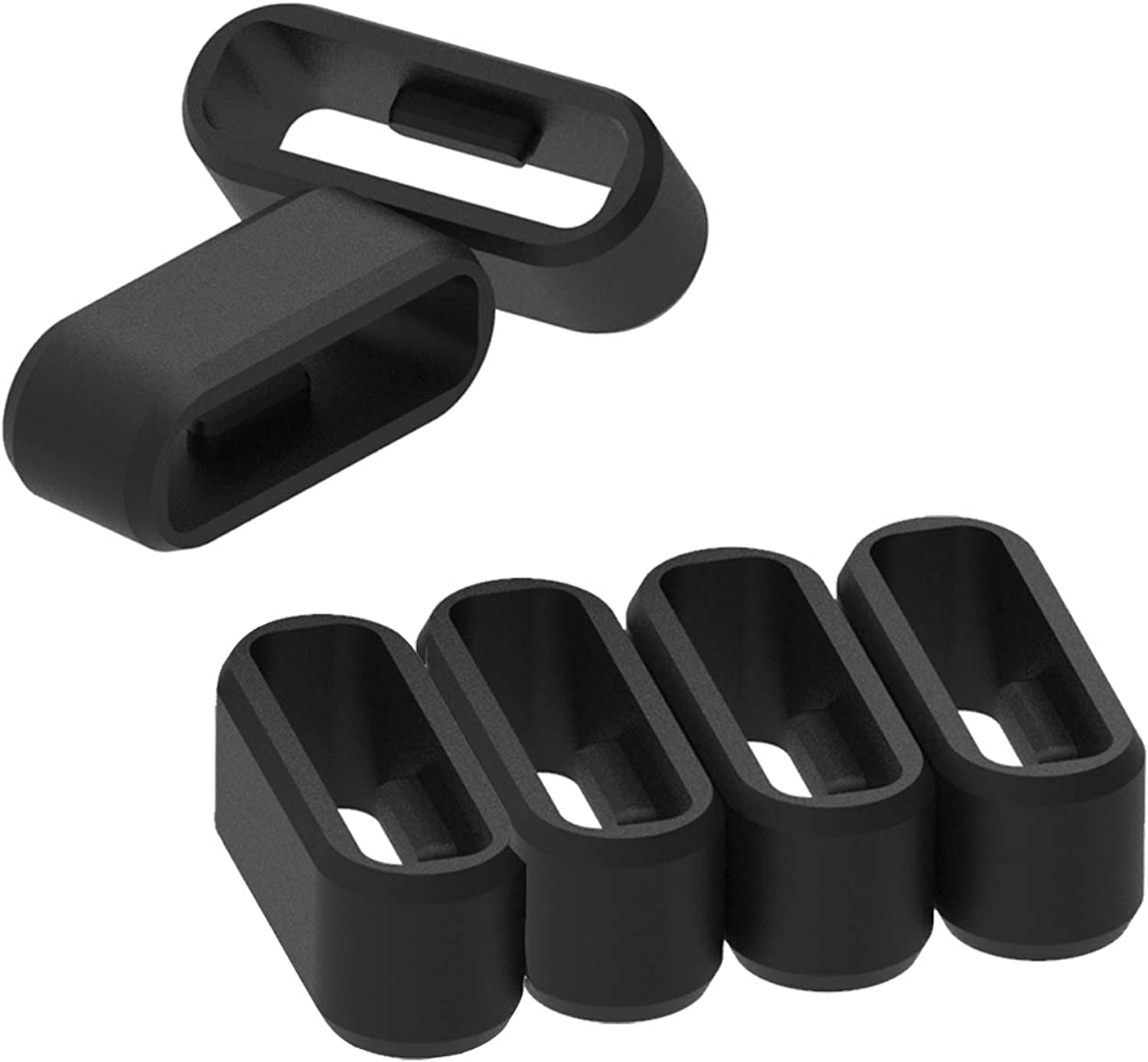 Ruentech 6-Pack Band Keeper Compatible with Amzon Halo Band, Soft Silicone Replacement Fastener Rings Security Loop Band Keeper/Holder/Clips for Amzon Halo Band  RuenTech   