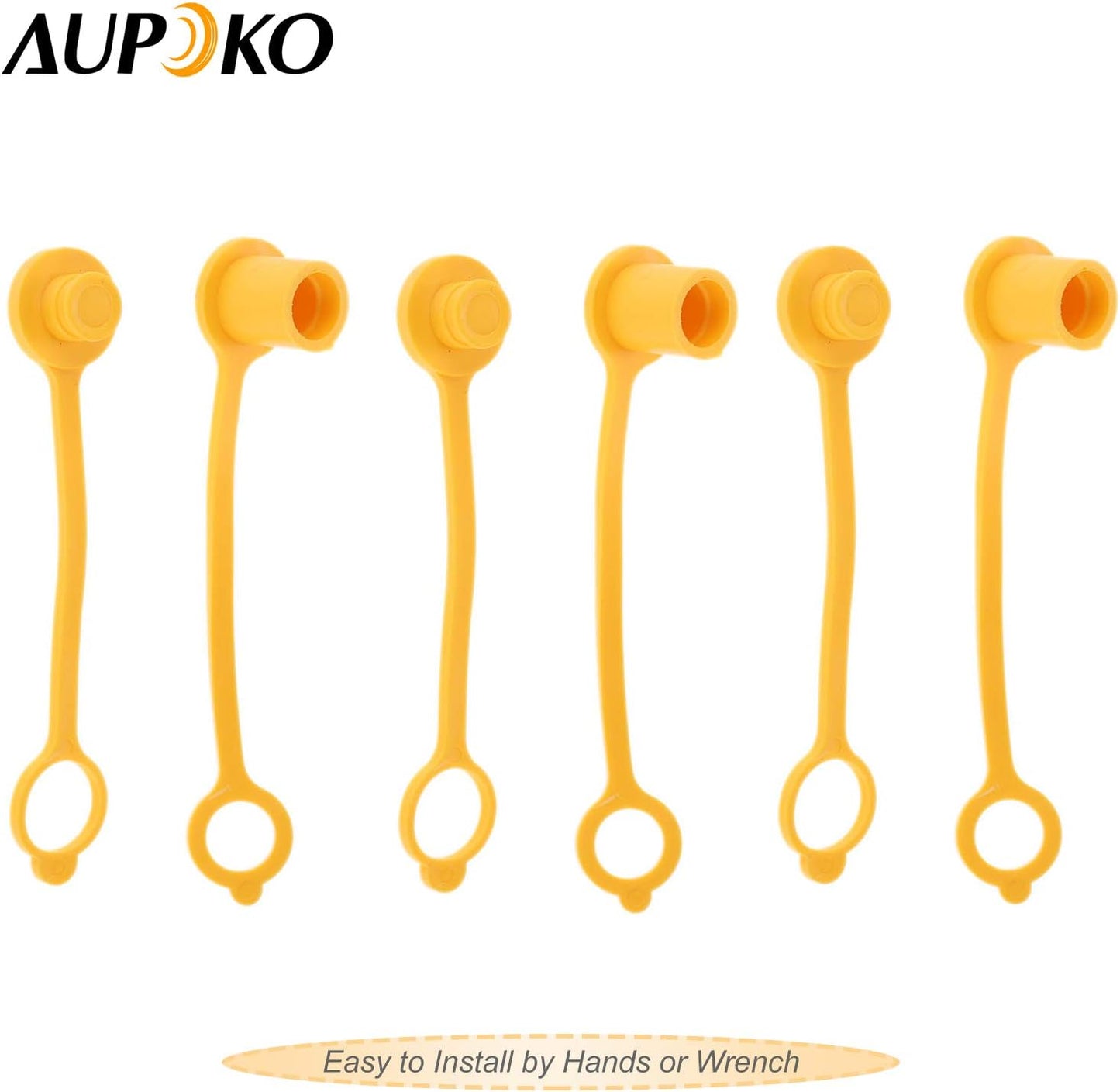 Aupoko Propane Natural LP Gas Quick Disconnect Dust Cap Plug Cover, 3/8" Natural Gas Quick Connect Rubber Dust Cap and Plug  Aupoko   