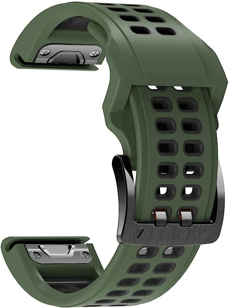 Eeomoik Silicone 22Mm Band Straps for Garmin Fenix 5 plus 6 Pro 7 935 945 S60 S62 Smart Quick Fit Wristband for Garmin Epix Bracelet  EEOMOiK H For Epix 