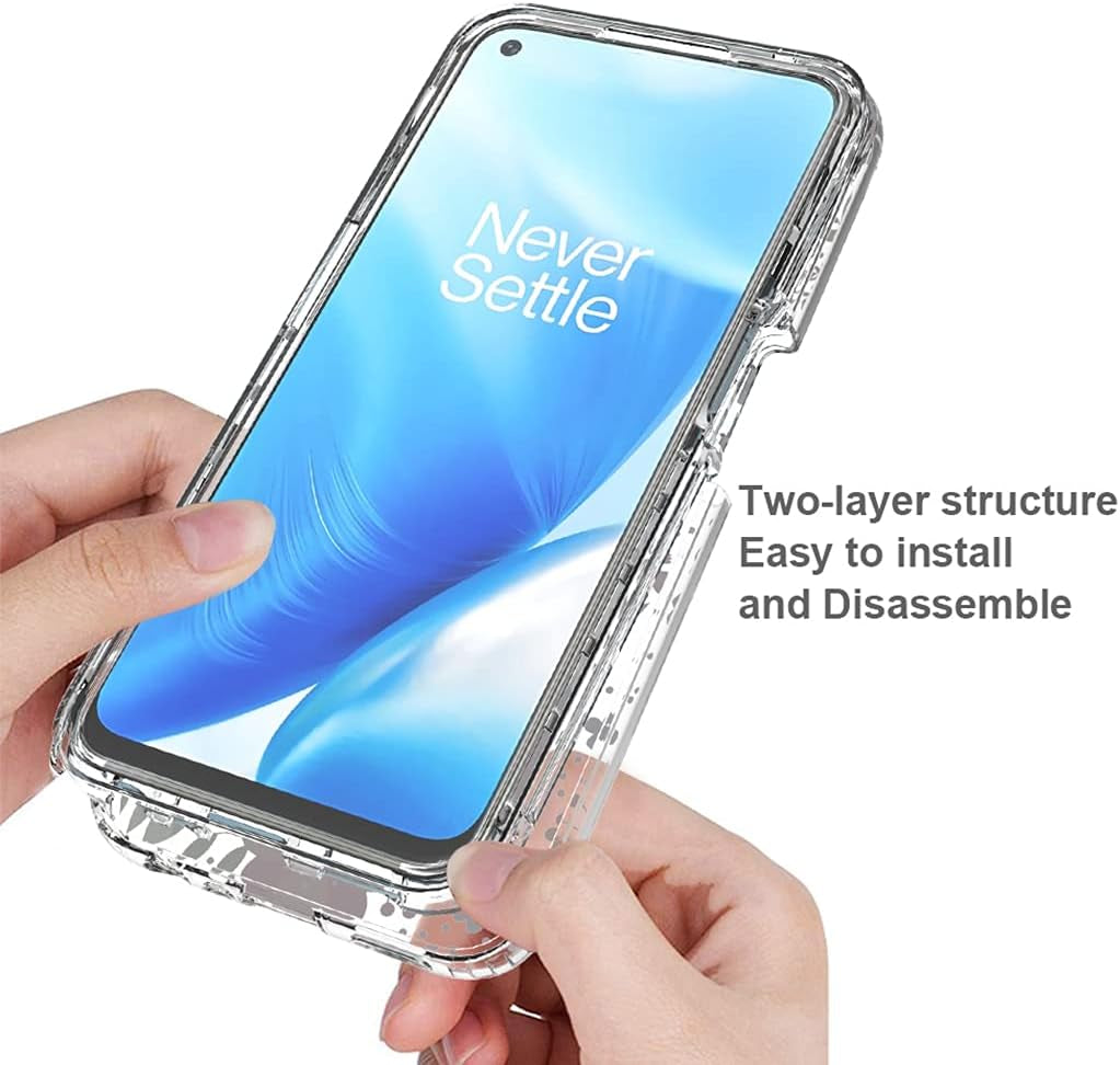 Zoeirc Case for Oneplus Nord N200 Case, Oneplus N200 5G Clear Case for Girls, Soft TPU 360 Full Body Shockproof Hybrid Bumper Crystal Clear Phone Case Cover for Oneplus Nord N200 5G (Floral Prints)  Zoeirc   