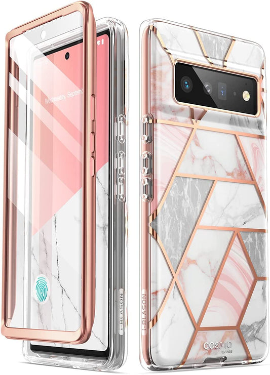 I-Blason Cosmo Protective Case for 6.7-Inch Google Pixel 6 Pro (2021), Marble Pink  i-Blason LLC   