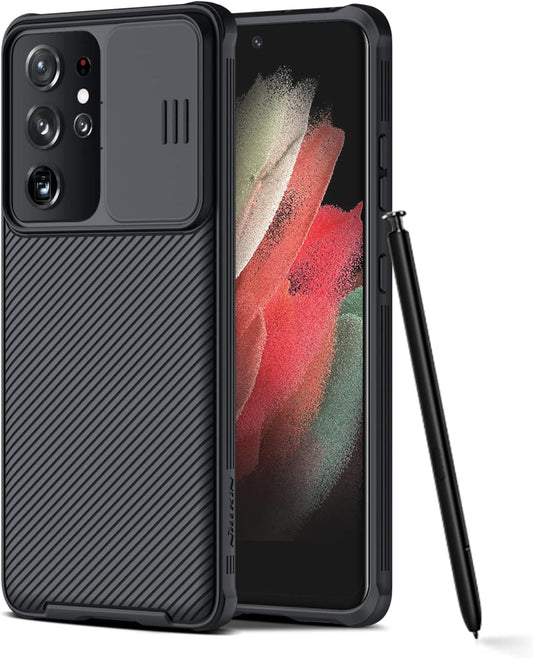 Nillkin for Galaxy S21 Ultra Case, Samsung Galaxy S21 Ultra Case, Camshield Pro Series for Samsung S21 Ultra Case with Slide Camera Cover, Slim S21 Ultra 5G Case 6.8 Inch - Black  Nillkin   