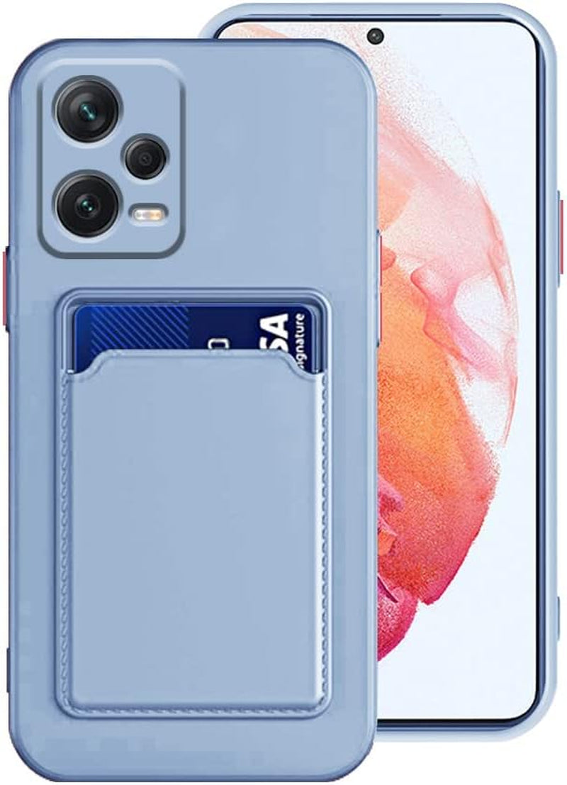 Tiwinxing Compatible with Redmi Note 12 Pro plus Case with Card Holder Shockproof Phone Cases for Xiaomi Redmi Note 12 Pro plus Anti-Scratch Silicone TPU Redmi Note 12 Pro plus Cases (Grey)  Tiwinxing   
