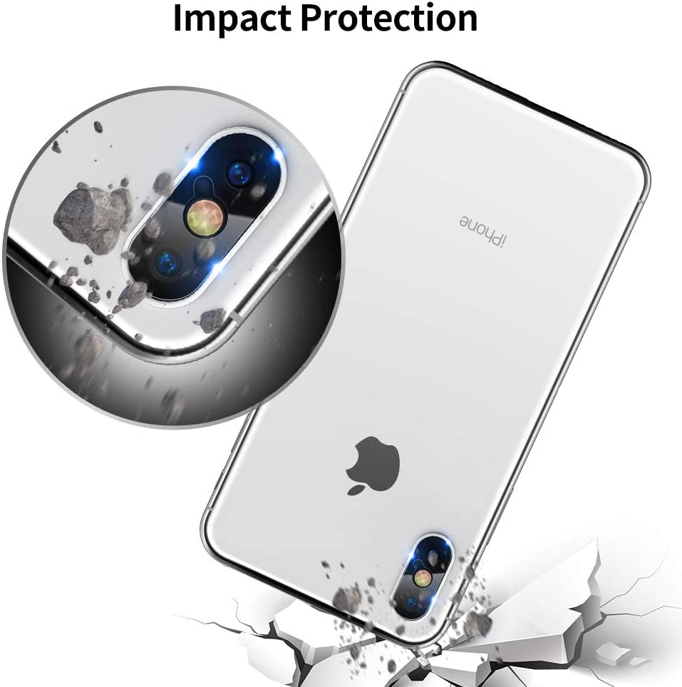 Tensea Back Camera Lens Protector Apple Iphone Xs Max/Xs/X Tempered Glass Film Screen Protector, Anti-Scratch, Anti-Fingerprint, Ultra Thin, High Definition, 4 Pack  Tensea   
